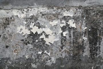 石灰剥落的水泥墙