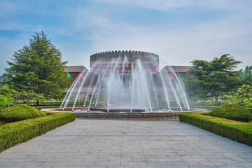 台儿庄大战纪念馆 喷泉