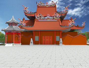 山門效果圖