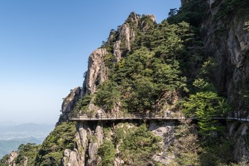 九华山悬空栈道