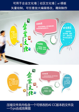 企業(yè)社區(qū)立體文化墻