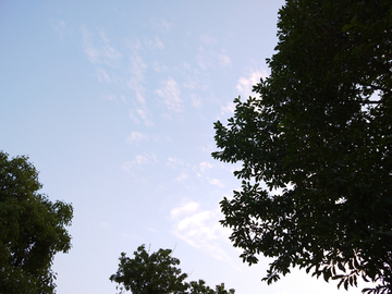 夏日傍晚的天空