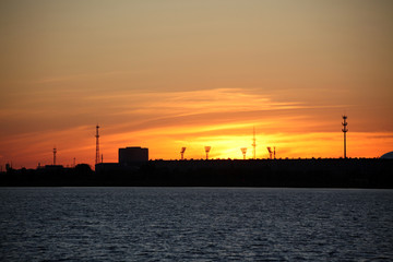 夕阳 太阳 霞光