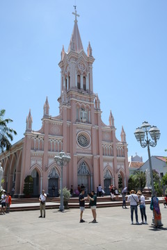 越南岘港粉红大教堂