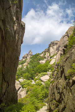 山东 青岛 春天的崂山风光