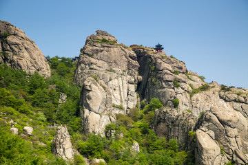 青岛 春天的崂山风光 灵旗峰