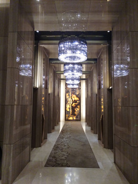 酒店电梯间走廊
