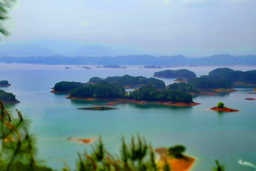 千岛湖风光背景图实拍摄影大图