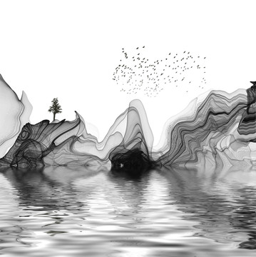 水墨 合層