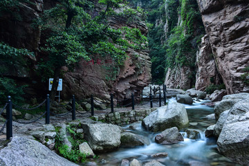 崂山 山谷 北九水景区