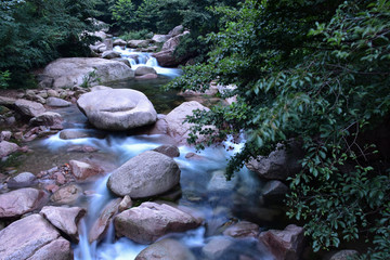 崂山北九水 山谷流水