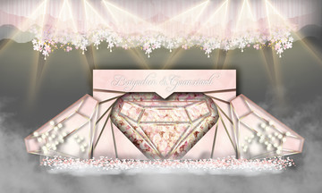 粉色婚礼 钻石主题婚礼