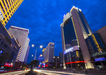 长春市西安大路夜景