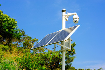 太阳能供电监控系统高清大图照片