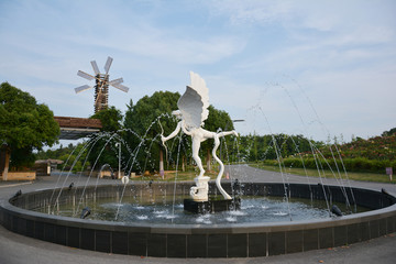 丘比特喷泉雕塑景观