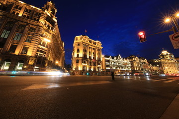 外灘萬國建筑群夜景