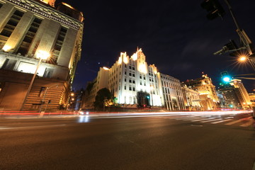 外灘萬國建筑群夜景