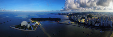 珠海香炉湾野狸岛全景宽幅