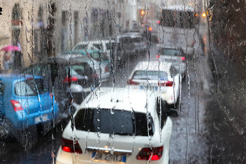 欧洲街景雨中欧洲街景