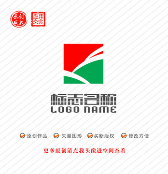 Y字母标志F logo