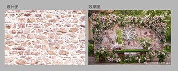 鵝卵石婚禮背景