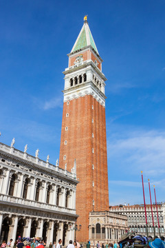 威尼斯中心广场 圣马可钟楼