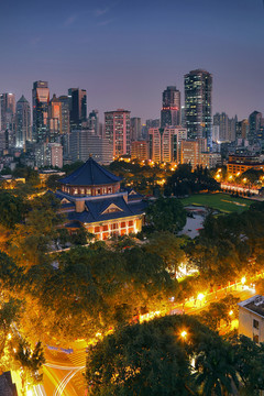 广州中山纪念堂夜景