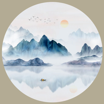 水墨山水畫