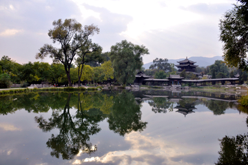 太原晋祠公园风景摄影