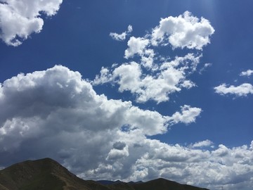 影视背景风景高清高山蓝天白云