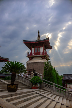 仿古建筑寺庙建筑塔