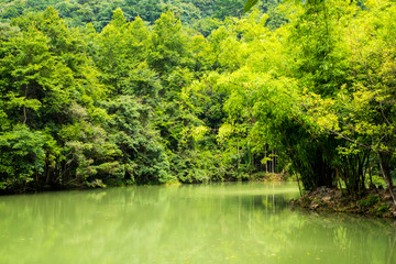 贵州小七孔卧龙风光