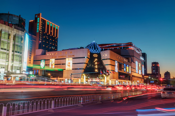 石家庄北国商城夜景