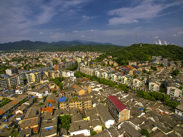 兰溪南门老城古建筑航拍