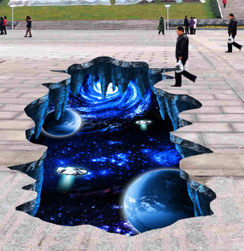 3D地贴3D地画宇宙星空