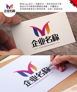 M字母logo