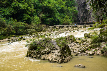 大七孔风景区河流