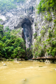 贵州山谷河流