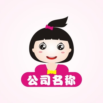卡通小女孩標志