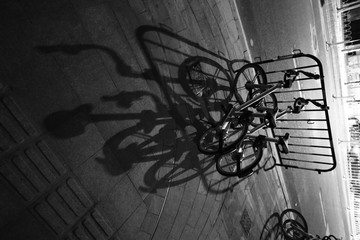 街头单车光影