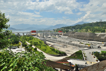 三峡大坝船闸