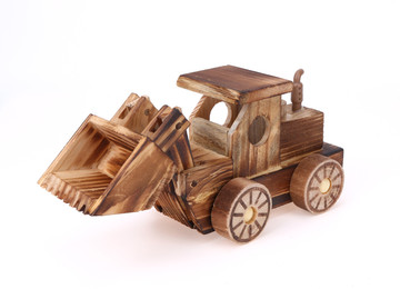 儿童玩具木制小土车