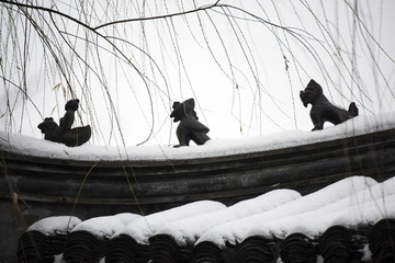 雪中屋顶