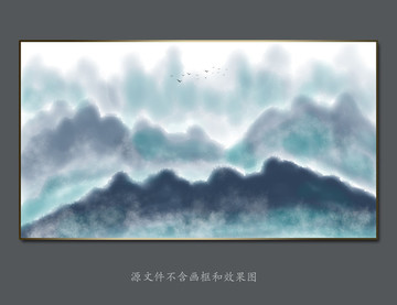 抽象画水墨画