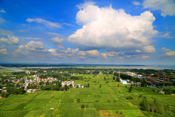 山东省济宁市微山县微山岛全景