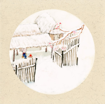 雪景插畫