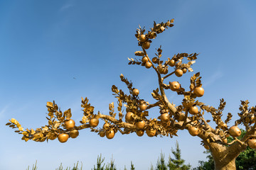 苹果雕塑