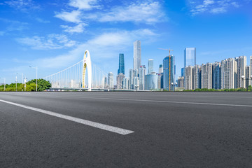 广州建筑景观和城市道路