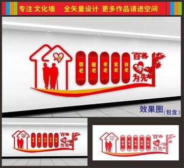 敬老文化墻