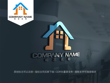 字母J裝飾裝修logo